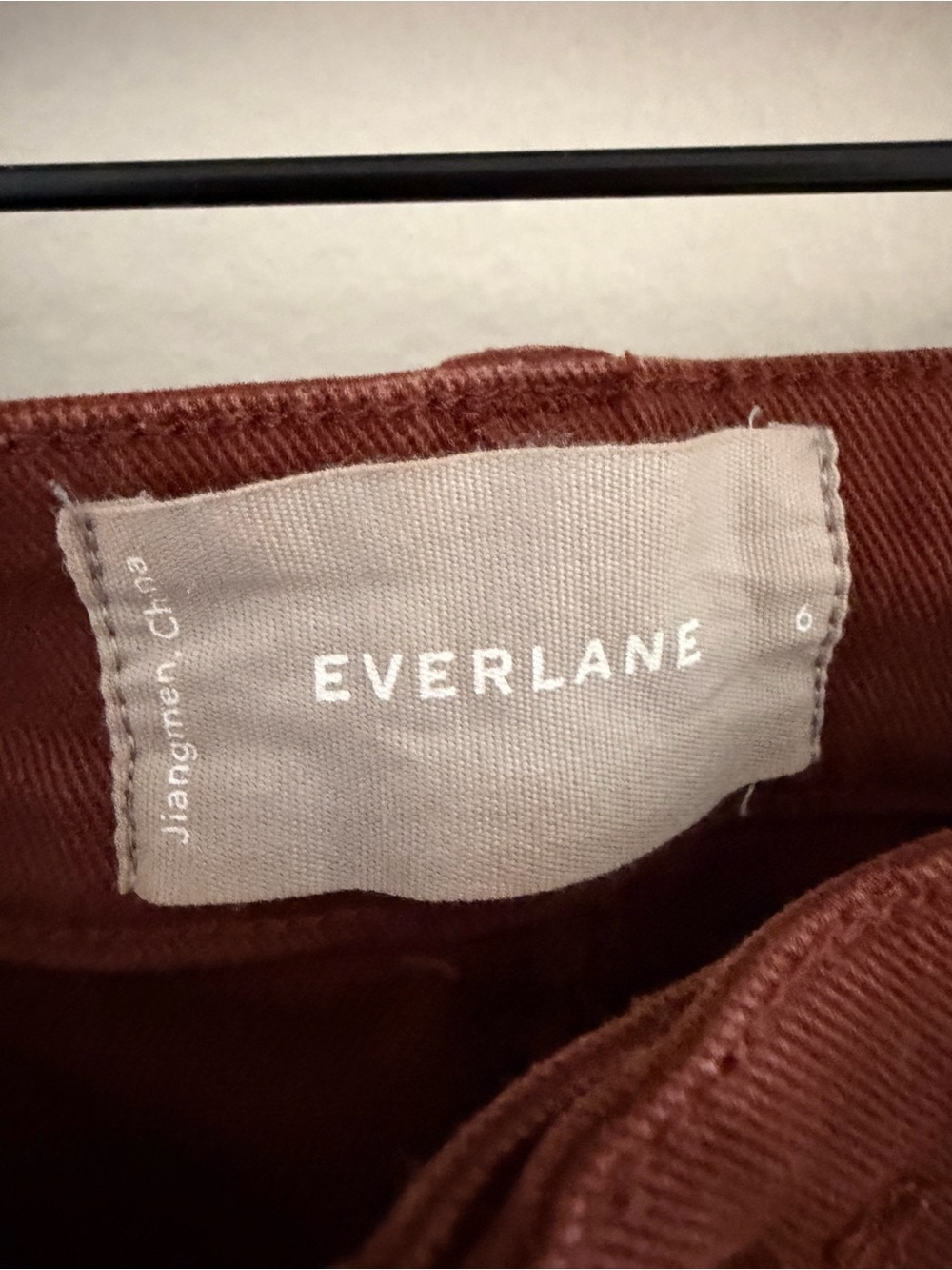 Everlane The Utility Barrel Pant Rosewood Brown Size 6 Cropped Organic Cotton - Picture 6 of 8